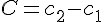 C=c_{2}-c_{1}