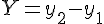 Y=y_{2}-y_{1}